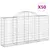 Produktbild 2 för Gabioner bågformade 50 st 200x30x100/120 cm galvaniserat järn