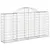 Produktbild 3 för Gabioner bågformade 50 st 200x30x100/120 cm galvaniserat järn