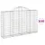Produktbild 2 för Gabioner bågformade 30 st 200x30x120/140 cm galvaniserat järn