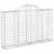 Produktbild 3 för Gabioner bågformade 30 st 200x30x120/140 cm galvaniserat järn
