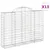 Produktbild 2 för Gabioner bågformade 13 st 200x30x140/160 cm galvaniserat järn