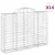 Produktbild 2 för Gabioner bågformade 14 st 200x30x140/160 cm galvaniserat järn