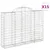Produktbild 2 för Gabioner bågformade 15 st 200x30x140/160 cm galvaniserat järn