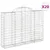 Produktbild 2 för Gabioner bågformade 20 st 200x30x140/160 cm galvaniserat järn