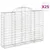 Produktbild 2 för Gabioner bågformade 25 st 200x30x140/160 cm galvaniserat järn
