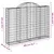 Produktbild 6 för Gabioner bågformade 25 st 200x30x140/160 cm galvaniserat järn