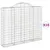 Produktbild 2 för Gabioner bågformade 10 st 200x30x160/180 cm galvaniserat järn