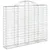 Produktbild 3 för Gabion bågformad 13 st 200x30x160/180 cm galvaniserat järn