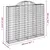 Produktbild 6 för Gabion bågformad 13 st 200x30x160/180 cm galvaniserat järn