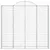 Produktbild 4 för Gabioner bågformade 2 st 200x30x180/200 cm galvaniserat järn