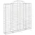 Produktbild 3 för Gabioner bågformade 4 st 200x30x180/200 cm galvaniserat järn