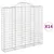Produktbild 2 för Gabioner bågformade 14 st 200x30x180/200 cm galvaniserat järn