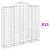 Produktbild 2 för Gabioner bågformade 15 st 200x30x180/200 cm galvaniserat järn