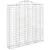 Produktbild 3 för Gabioner bågformade 2 st 200x30x200/220 cm galvaniserat järn