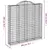 Produktbild 6 för Gabioner bågformade 2 st 200x30x200/220 cm galvaniserat järn