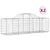 Produktbild 2 för Gabioner bågformade 2 st 200x50x60/80 cm galvaniserat järn
