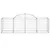Produktbild 4 för Gabioner bågformade 5 st 200x50x60/80 cm galvaniserat järn