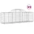 Produktbild 2 för Gabioner bågformade 9 st 200x50x60/80 cm galvaniserat järn