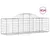 Produktbild 2 för Gabioner bågformade 14 st 200x50x60/80 cm galvaniserat järn