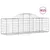 Produktbild 2 för Gabioner bågformade 15 st 200x50x60/80 cm galvaniserat järn