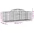 Produktbild 6 för Gabioner bågformade 15 st 200x50x60/80 cm galvaniserat järn
