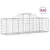 Produktbild 2 för Gabioner bågformade 25 st 200x50x60/80 cm galvaniserat järn