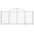 Produktbild 4 för Gabioner bågformade 2 st 200x50x80/100 cm galvaniserat järn