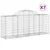 Produktbild 2 för Gabioner bågformade 7 st 200x50x80/100 cm galvaniserat järn