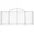 Produktbild 4 för Gabioner bågformade 7 st 200x50x80/100 cm galvaniserat järn