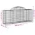 Produktbild 6 för Gabioner bågformade 8 st 200x50x80/100 cm galvaniserat järn