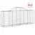 Produktbild 2 för Gabioner bågformade 12 st 200x50x80/100 cm galvaniserat järn