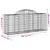 Produktbild 6 för Gabioner bågformade 12 st 200x50x80/100 cm galvaniserat järn