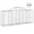 Produktbild 2 för Gabioner bågformade 13 st 200x50x80/100 cm galvaniserat järn