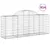 Produktbild 2 för Gabioner bågformade 14 st 200x50x80/100 cm galvaniserat järn