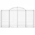 Produktbild 4 för Gabioner bågformade 4 st 200x50x100/120 cm galvaniserat järn
