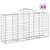 Produktbild 2 för Gabioner bågformade 8 st 200x50x100/120 cm galvaniserat järn