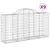Produktbild 2 för Gabioner bågformade 9 st 200x50x100/120 cm galvaniserat järn