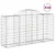 Produktbild 2 för Gabioner bågformade 10 st 200x50x100/120 cm galvaniserat järn