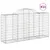 Produktbild 2 för Gabioner bågformade 11 st 200x50x100/120 cm galvaniserat järn