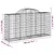 Produktbild 6 för Gabioner bågformade 25 st 200x50x100/120 cm galvaniserat järn