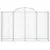 Produktbild 4 för Gabioner bågformade 2 st 200x50x120/140 cm galvaniserat järn