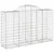 Produktbild 3 för Gabioner bågformade 9 st 200x50x120/140 cm galvaniserat järn
