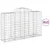 Produktbild 2 för Gabioner bågformade 15 st 200x50x120/140 cm galvaniserat järn