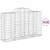 Produktbild 2 för Gabioner bågformade 18 st 200x50x120/140 cm galvaniserat järn