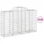 Produktbild 2 för Gabioner bågformade 20 st 200x50x120/140 cm galvaniserat järn