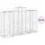 Produktbild 2 för Gabioner bågformade 25 st 200x50x120/140 cm galvaniserat järn