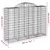 Produktbild 6 för Gabioner bågformade 7 st 200x50x140/160 cm galvaniserat järn