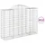 Produktbild 2 för Gabioner bågformade 12 st 200x50x140/160 cm galvaniserat järn
