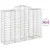 Produktbild 2 för Gabioner bågformade 13 st 200x50x140/160 cm galvaniserat järn