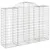 Produktbild 3 för Gabioner bågformade 13 st 200x50x140/160 cm galvaniserat järn